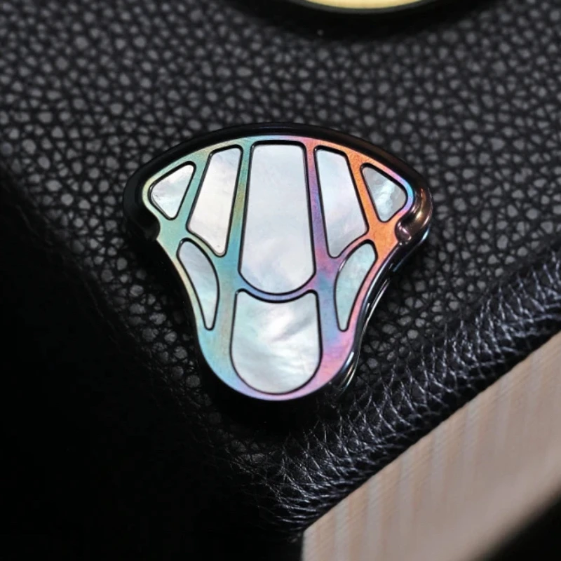 KAISEDC buon suono diapason metallo meccanico spinta laterale denso cricchetto dito push card giocattolo di decompressione