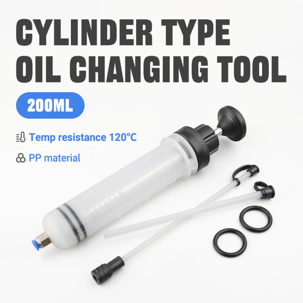 

200ml Manual Fluid Extractor & Filler Syringe - Dual Function Transfer Pump for Oil Changes and Brake Bleeding Universal Tool