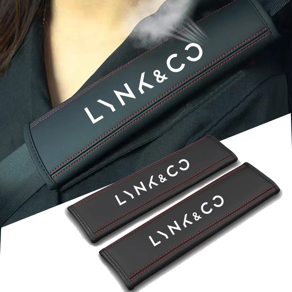 1 Pcs Car Seat Belt Safety Belt Shoulder Cover Breathable Protection Seat Belt Pads For Lynk & Co 05 01 02 03 06 Car accessories