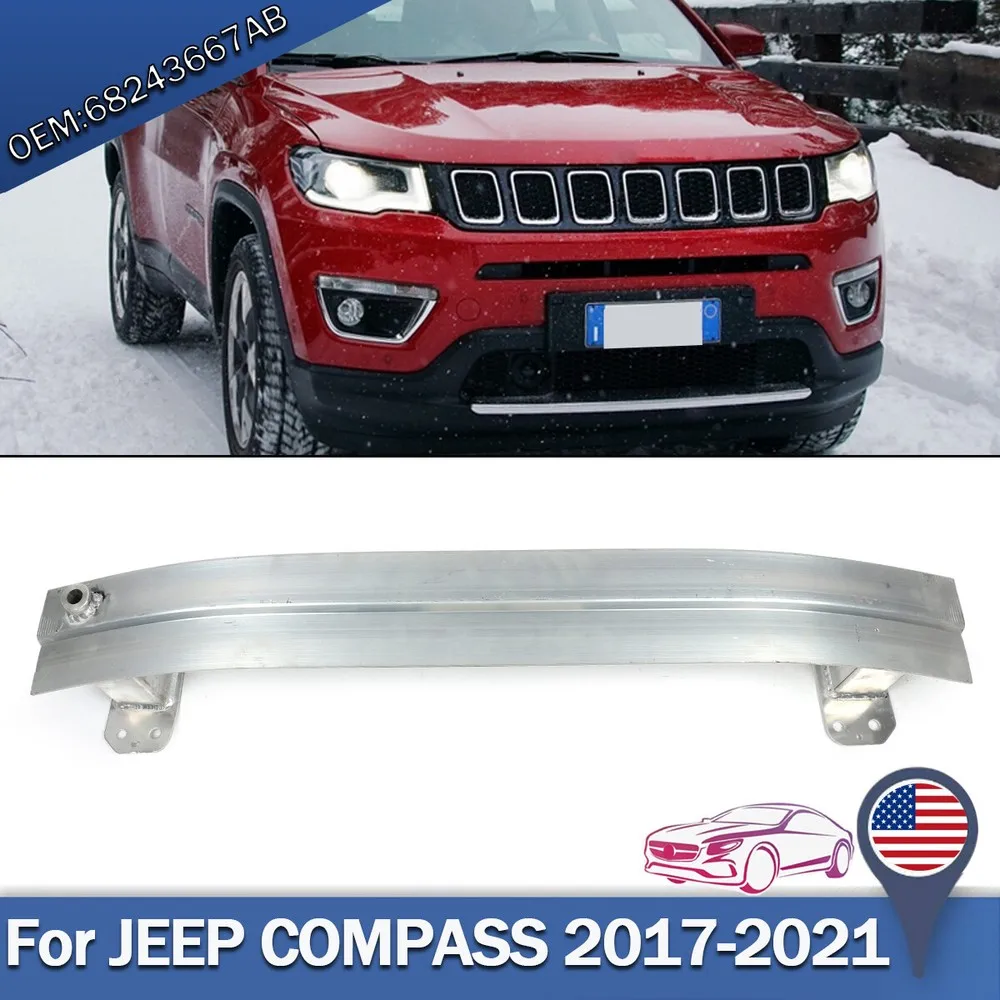 

FOR JEEP COMPASS Sport 2017-2020 FRONT BUMPER BEAM IMPACT REINFORCEMENT BAR Buffer Strengthen Front Bumper Frame 68243667AB