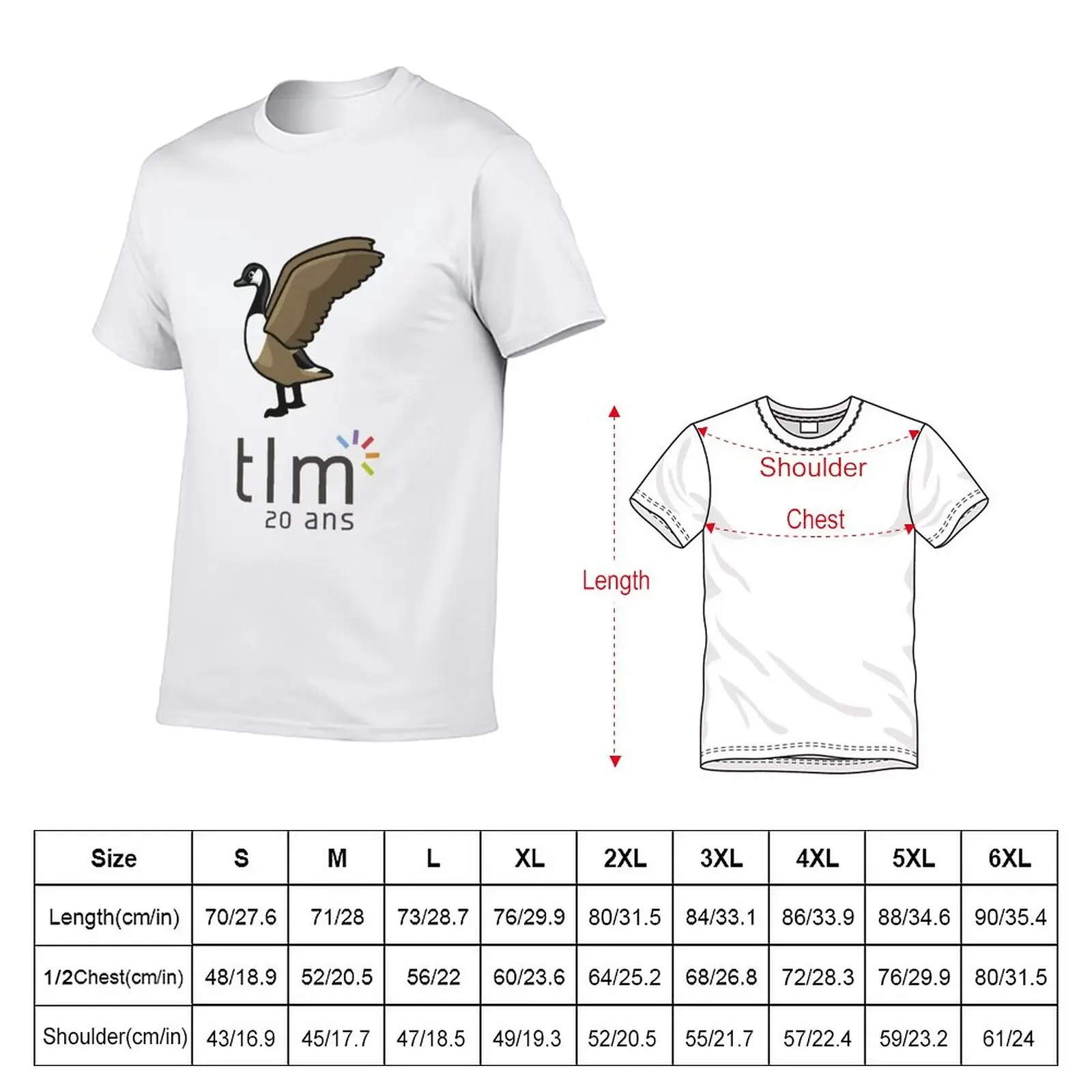 Geese 20 years old TLM T-Shirt blanks summer clothes designer t shirt men