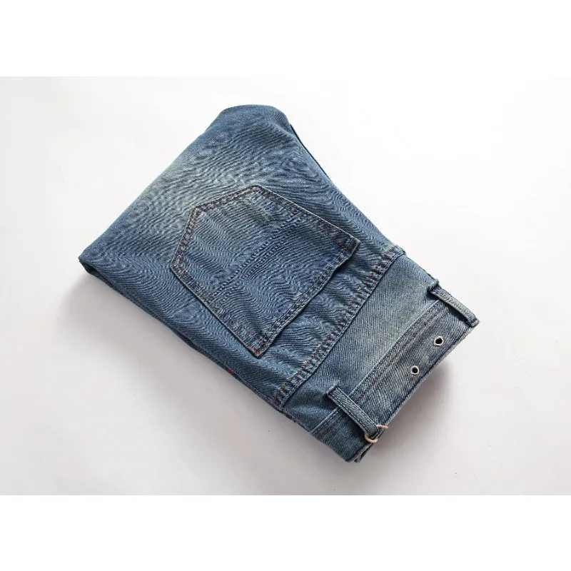 2025 ขายร้อนสบายๆกางเกงยีนส์ผู้ชายผ้าฝ้ายคุณภาพสูง DENIM กางเกงขายปลีกและขายส่งกางเกงยี่ห้อ PLUS ขนาด