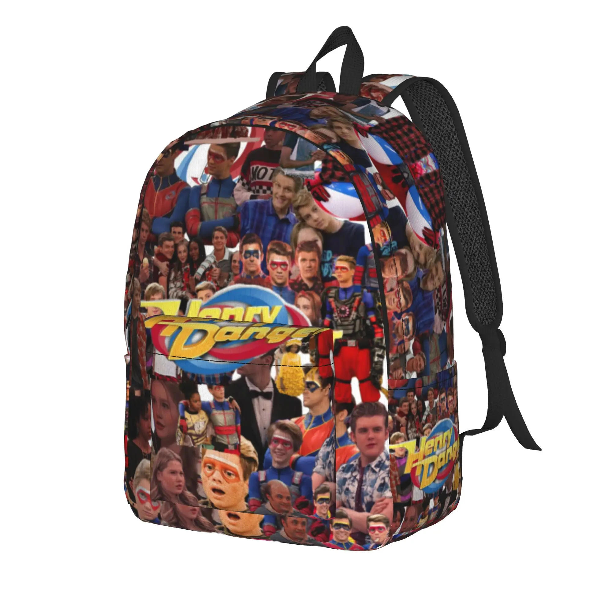 Captain Henry And Kid Danger Backpack with Pocket High School Hiking Travel  Daypack for Men Women Laptop Shoulder Bag
