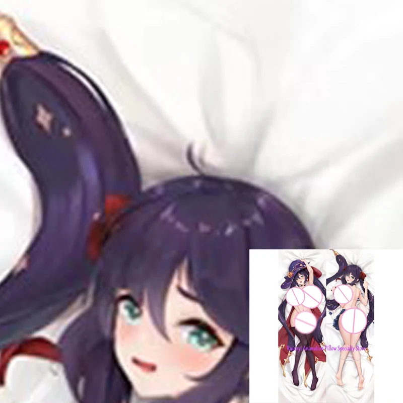 

Dakimakura Anime Mona Double-sided Print Life-size Body Game Pillow Bedding Gifts