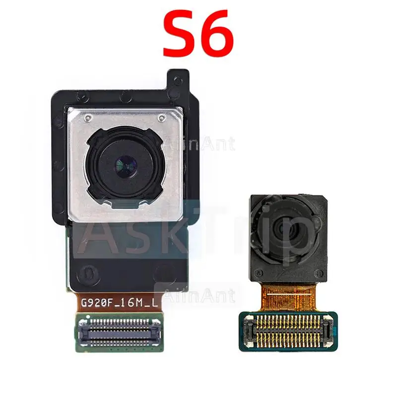 Aiinant Camera Flex For Samsung Galaxy S6 S7 Edge Plus G920F G925F G930F G935F Top Front Main Rear Back Camera Flex Cable