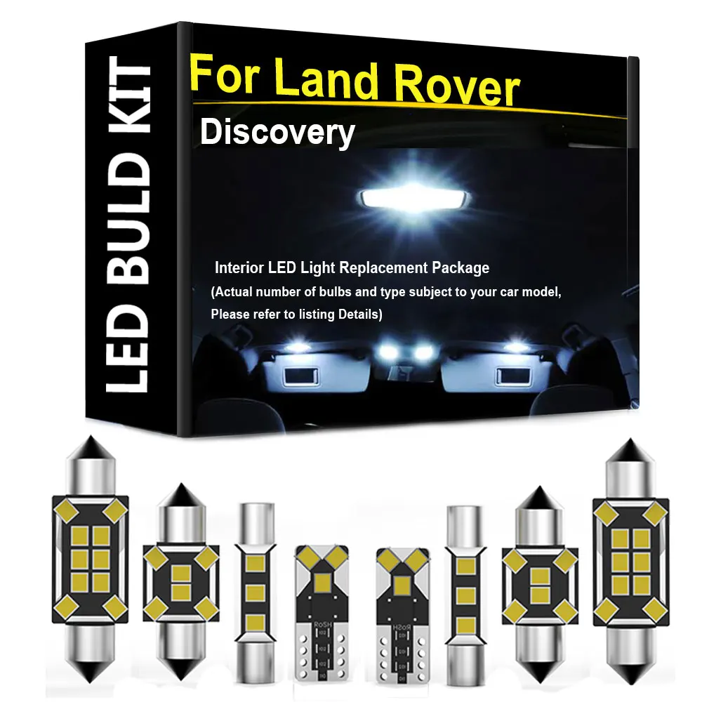 Für Land Rover Discovery LR2 LR3 LR4 L318 L319 1998 2000 2001 2005 2006 2009 2010 2012 2015 2016 Innenraum-LED-Beleuchtungsset für Karten- und Deckenleuchten