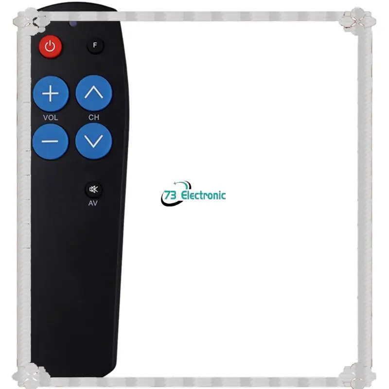 تسليم 24 ساعة 2X Universal Learn Remote Control لكبار السن، 7 مفاتيح كبيرة نسخ رمز من وحدة التحكم في الإضاءة TV STB DVD BOX #3
