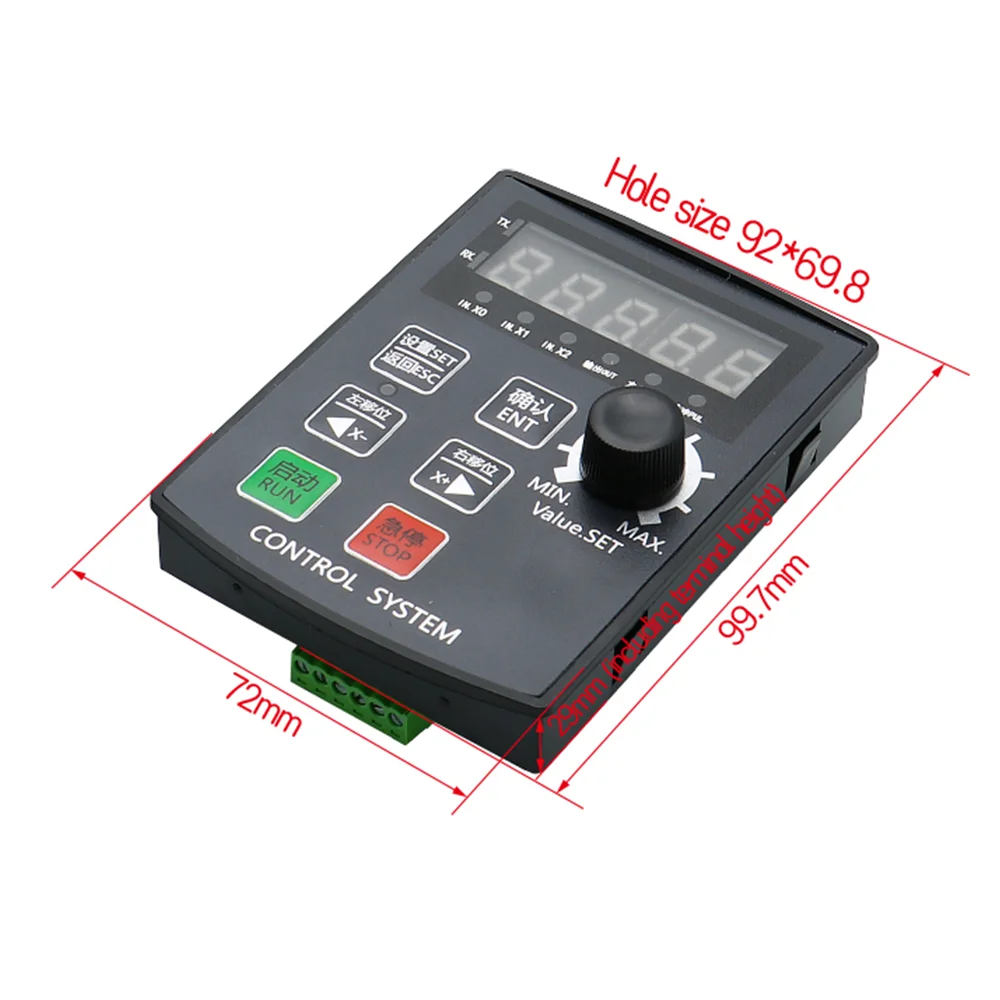 Motor Controller HF020 five-digit display positive and negative limit communication stepper/servo motor motion control module