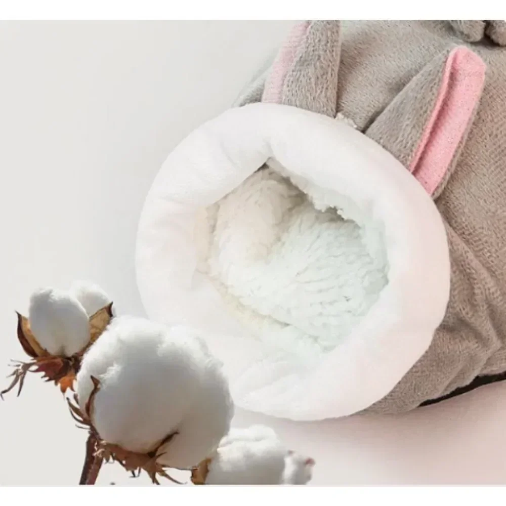 Hamster House Guinea Pigs Nest Small Animal Sleeping Bed Winter Warm Plushy Bed