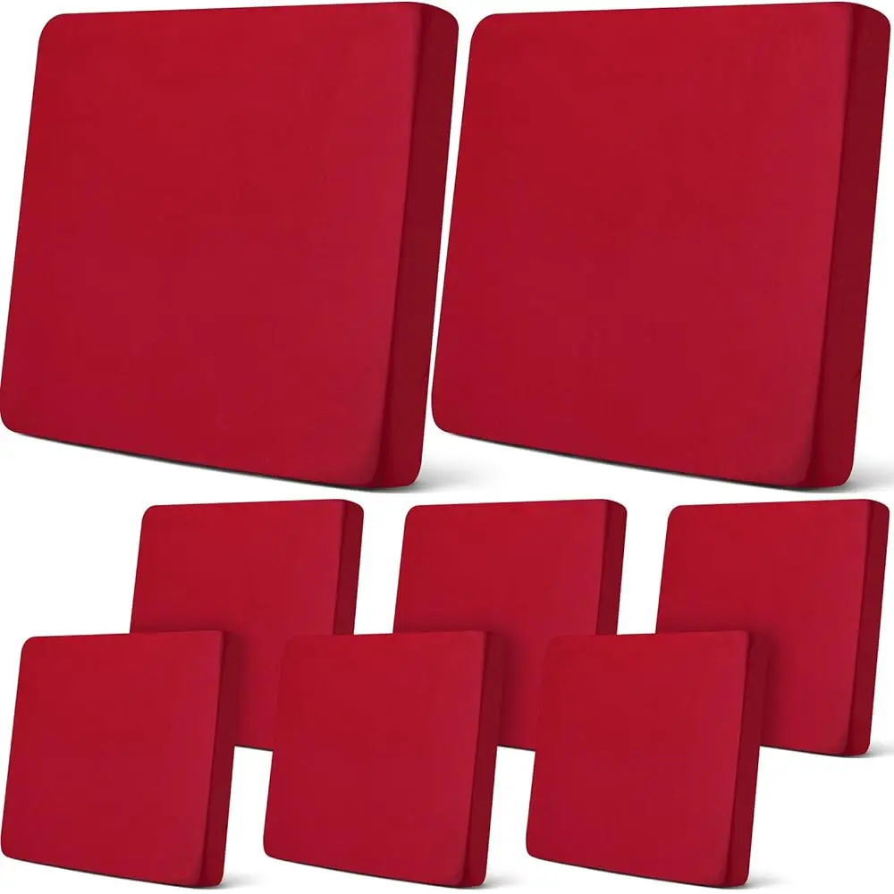 

8Pcs Patio Cushion Covers Stretch Outdoor Cushion Cover Replacement For Patio Furniture Sofa Couch Slipcovers, Soft Flexibility