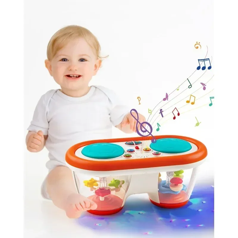 【セール中】子供のための回転式感覚ライト,音楽玩具,赤ちゃんの爪,音楽,12か月
