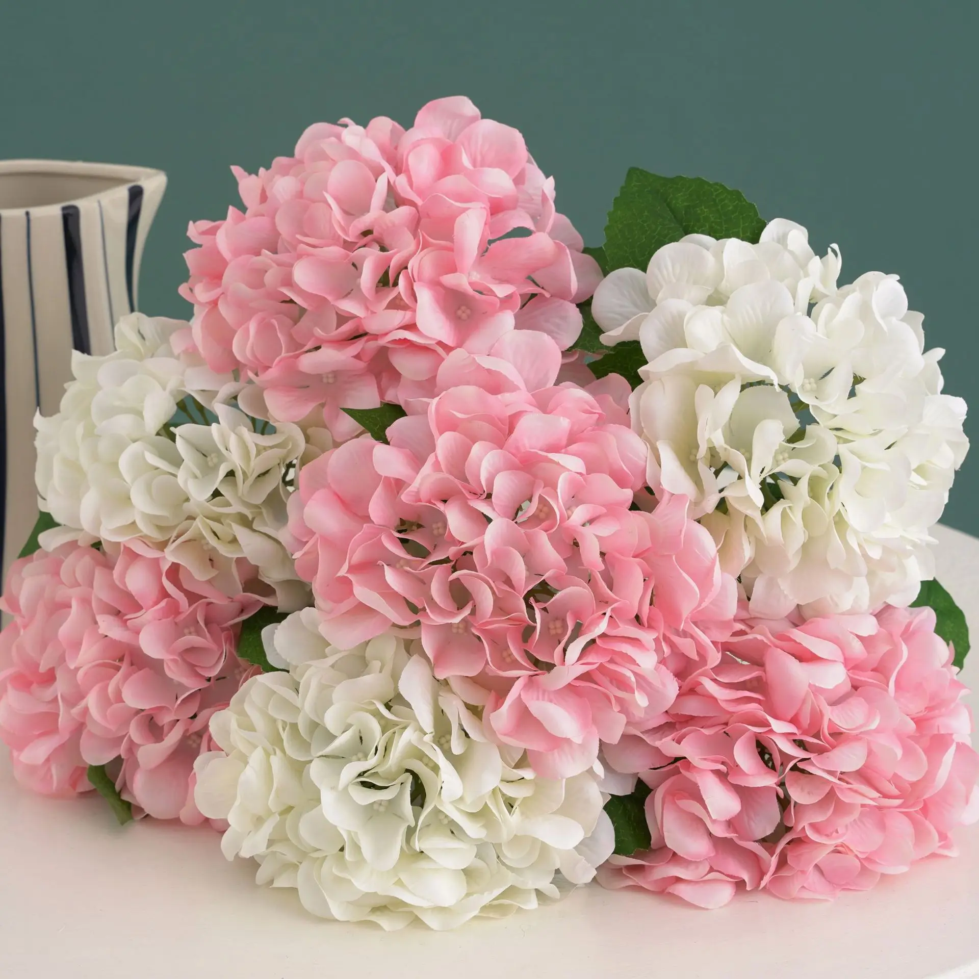 

Artificial Flowers Fake Silk Hydrangea Bridal Clearance Wedding Decoration Home Room Table Accessories Garden Party Festival DIY