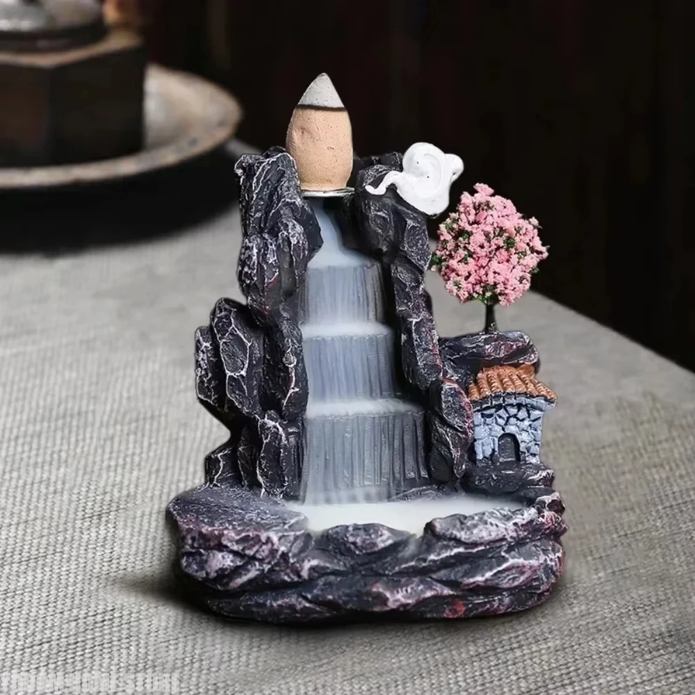 Recirculating aromatherapy container, droplet-shaped aromatherapy burner, home decoration, herbal therapy decoration item