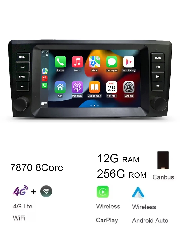 Andorid Voor VOLVO S60 V70 XC70 XC90 2000-2004 Auto Multimedia Video Spelers Draadloze CarPlay Navigatie Bluetooth Scherm radio
