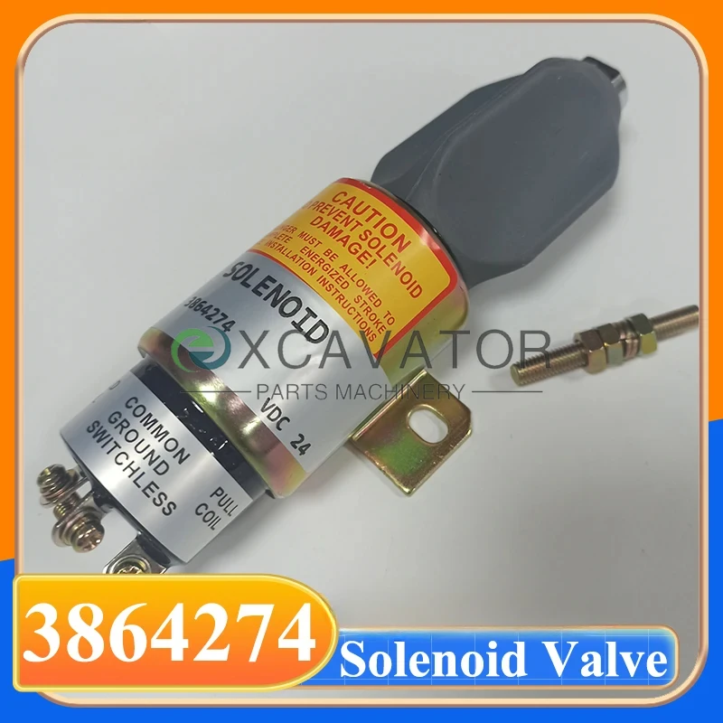 

Diesel Engine 24V Fuel Stop Solenoid Valve 1751ES-24E7U1B1S5 3864274 Engine Shutdown Valve