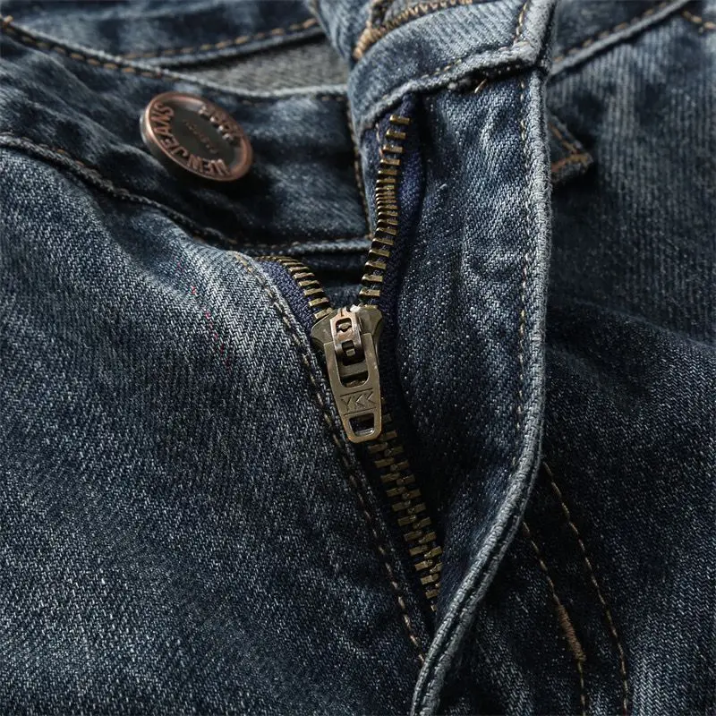 Autumn Retro Tooling Harlan Men's Trendy Jeans Trendy Brand Loose Straight Pocket Large Size Men Clothing Cargo Pants Men