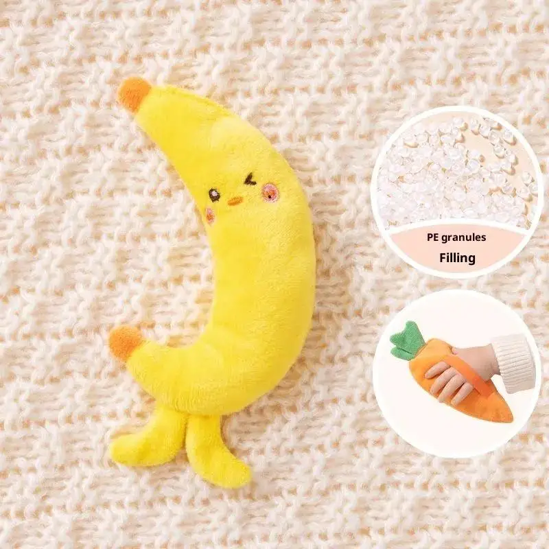 1/2 個ベビーなだめるおもちゃぬいぐるみフルーツ人形幼児抗驚愕睡眠補助保持リング新生児快適おもちゃ