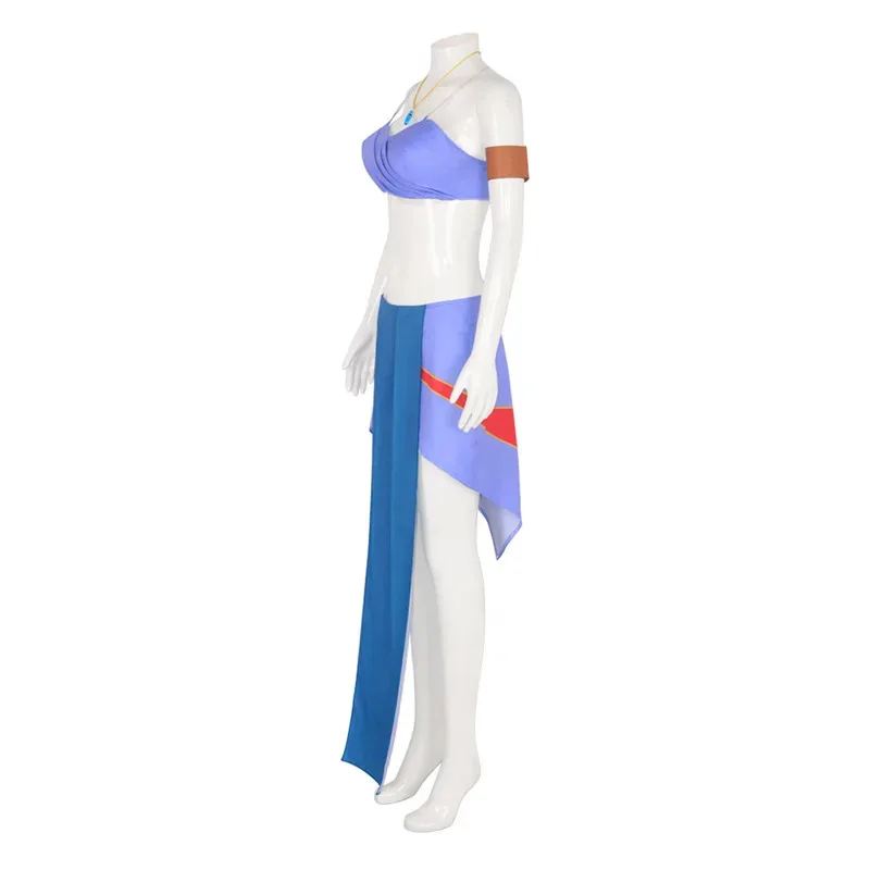 

2025 ❤ New Halloween Princess Kida Atlantis Cosplay Party Costume Adult Women Blue Dress Suits Girls Carnival Fancy Sexy D★★