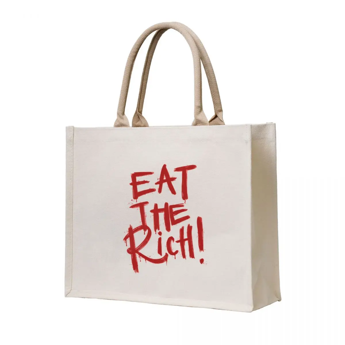 

Eat the Rich Tote Bag Canvas stote bag Canvas bag for women Shopper Fabric