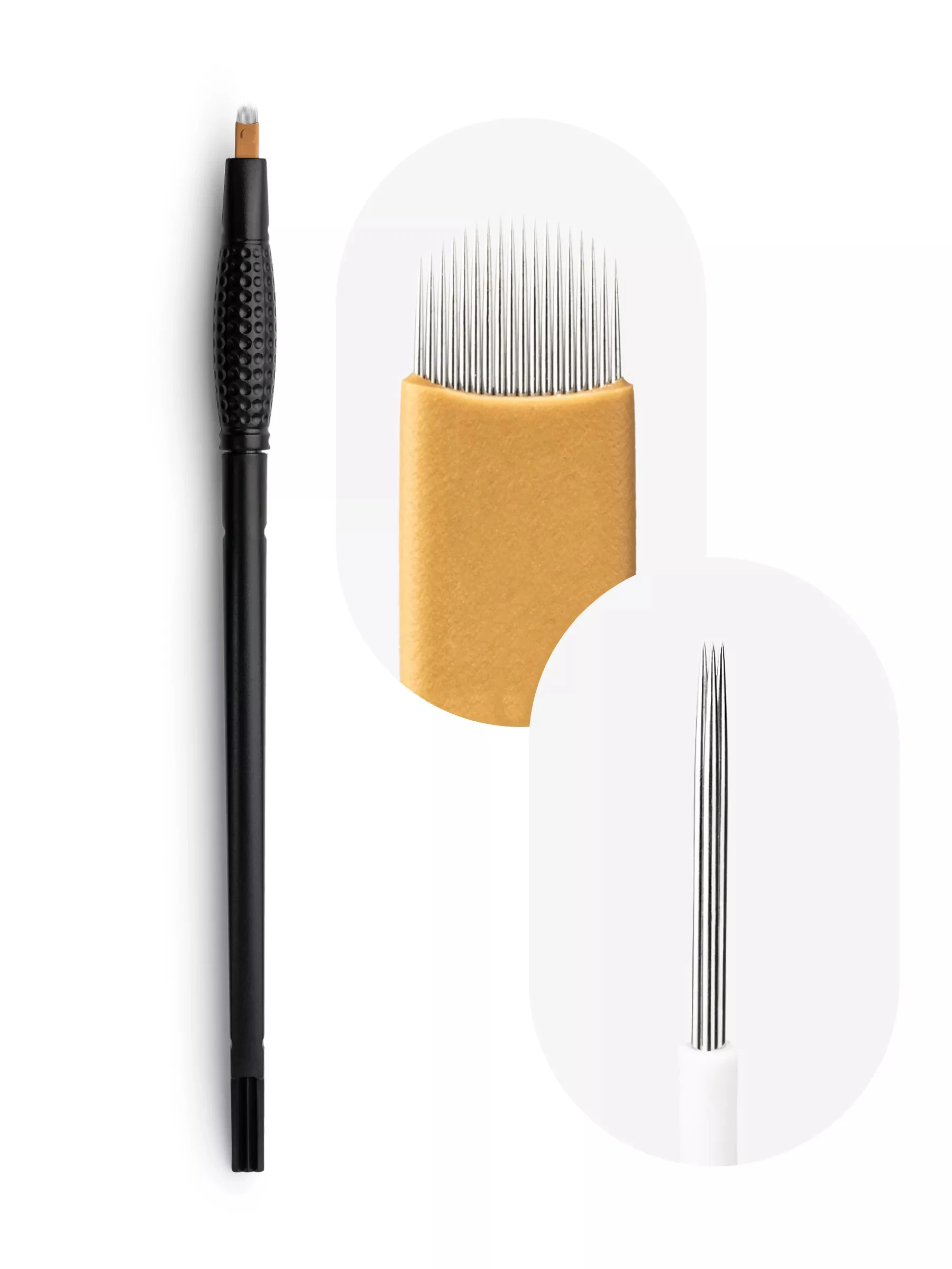 Wegwerp Pen 2 In 1-Gesteriliseerd Mes & Shade Microblading Wegwerp Tool Microblade