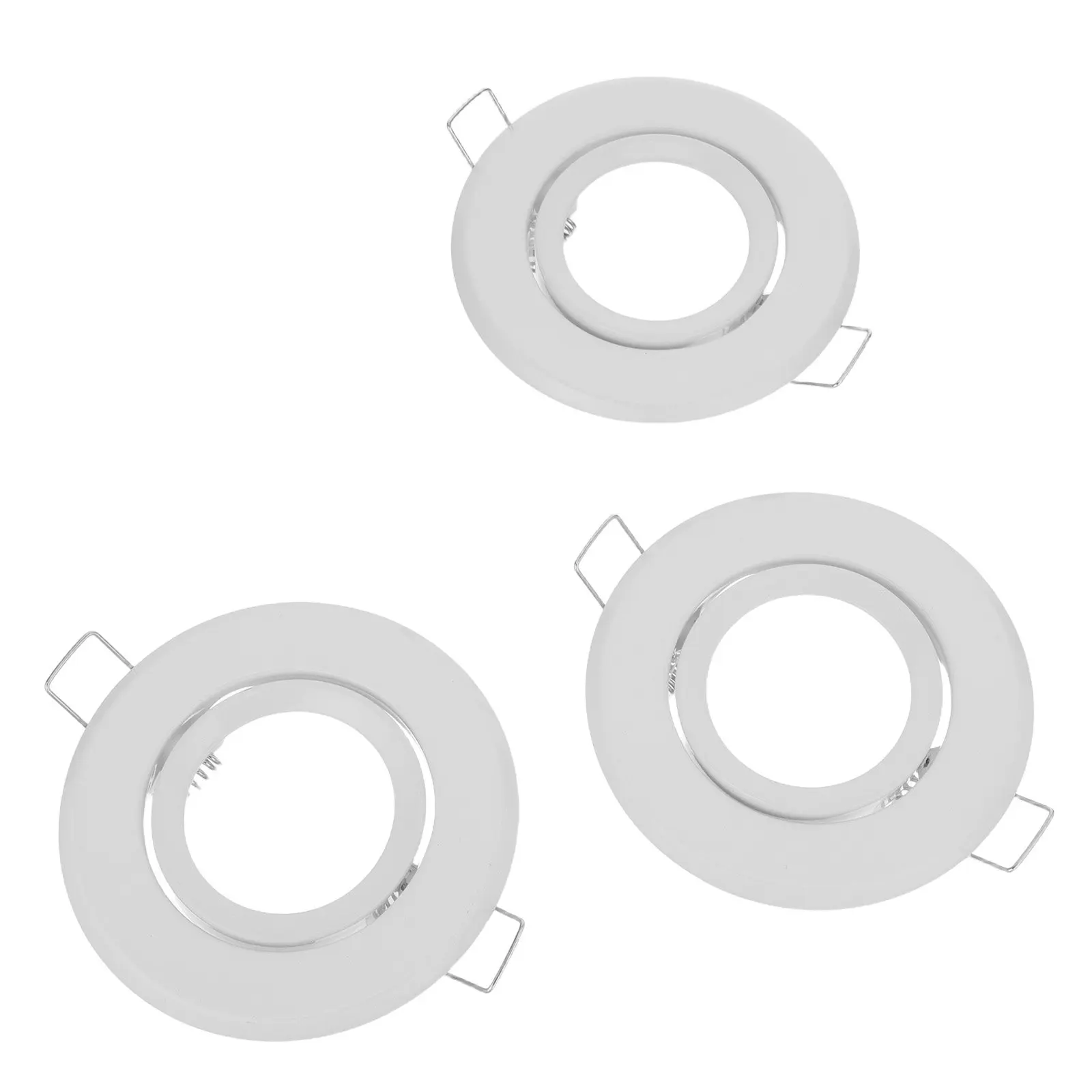 3Pcs Spotlight Mounting Bracket Iron Frame Recessed for Mr16 Gu10 Ceiling Adjustable Light Fixture Downlight Holder