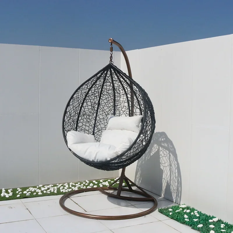 Vine egg hanging courtyard swing chair hot-selling furniture indoor and outdoor metal bracket bedroom home