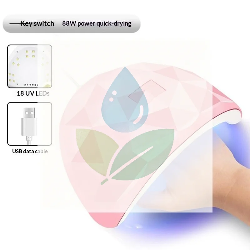 Mini Nail Dryer Lamp Light For Nails Eyes Protection Lamp For Gel Nails Gel Nail Polish Curing Dryer Home Salon Tool