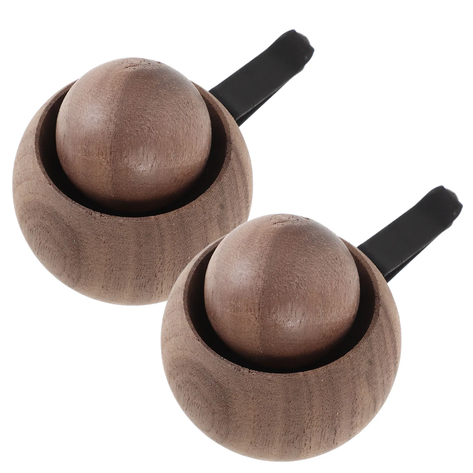 

2Pcs Car Vent Diffuser Black Walnut Wood Essential Oil Aromatherapy Air Freshener Car Dashboard Decoration Air Purifier