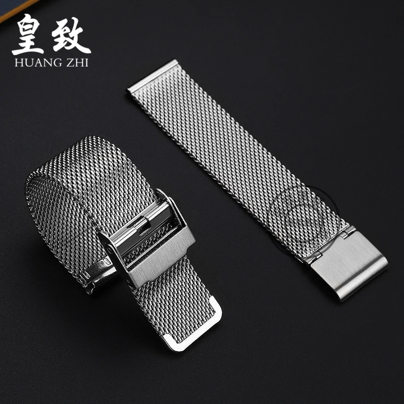 For Casio Small Square Lunar Stainless Steel Watch Strap MTP-M300 M305 MTP-1375 1374 Milan Mesh Strap Watch Chain 20mm Bracelet