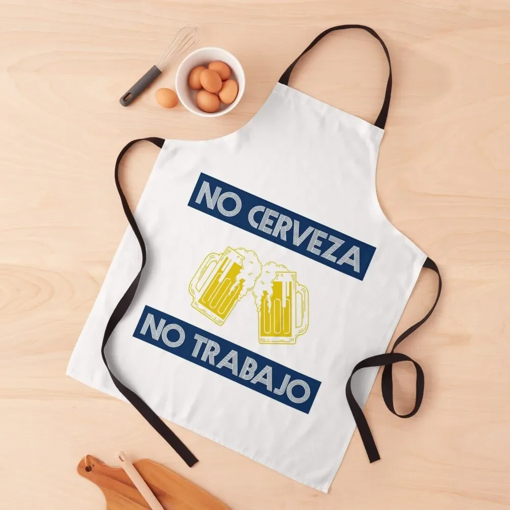 

No Beer, No Work Apron For Women Kitchen Hairdressing with pockets Apron
