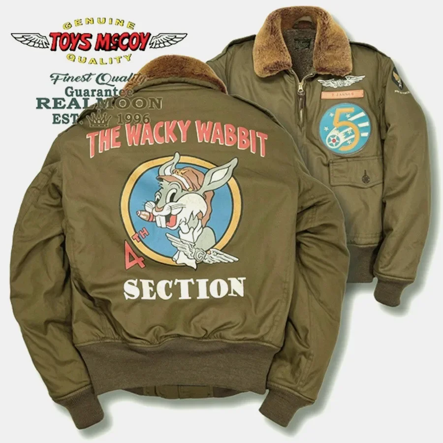 

Игрушки McCOY, американская ранняя куртка TYPE B-10 на заказ, шерстяная куртка с воротником и зажимом для воротника