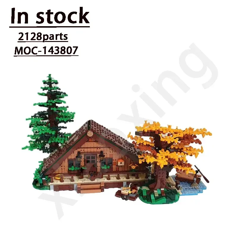 21318 Big Forest House Compatible with New MOC-143807 New Street View Cottage Building Block Model 12128 Parts Christmas Gifts