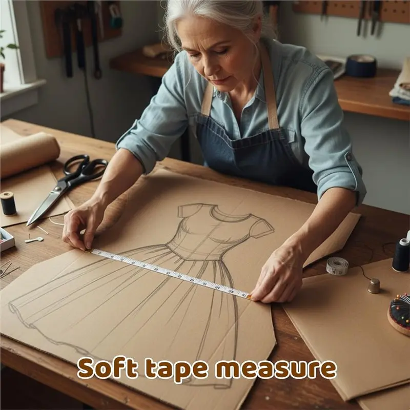 أداة تغيير صندوق الاتجاه 2025 مع عجلة التجعيد وعجلة التتبع وشريط القياس - مجموعة مكونة من 3 قطع تتضمن ثقب الورق #4