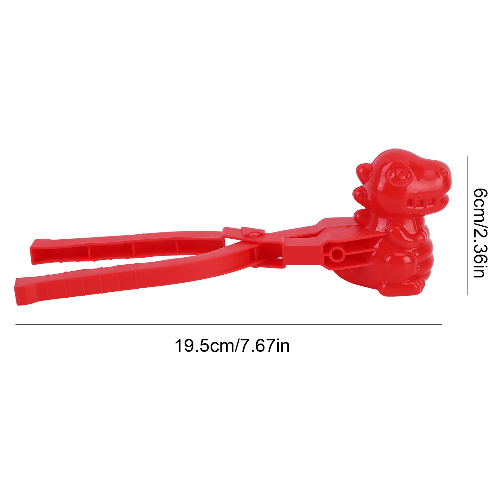 Kinderen Winter Outdoor Speelgoed Dinosaurus Sneeuwbal Maker Laat je sneeuwballen snel maken Sneeuwbal Maker Speelgoed voor sneeuwbalgevechten voor kinderen