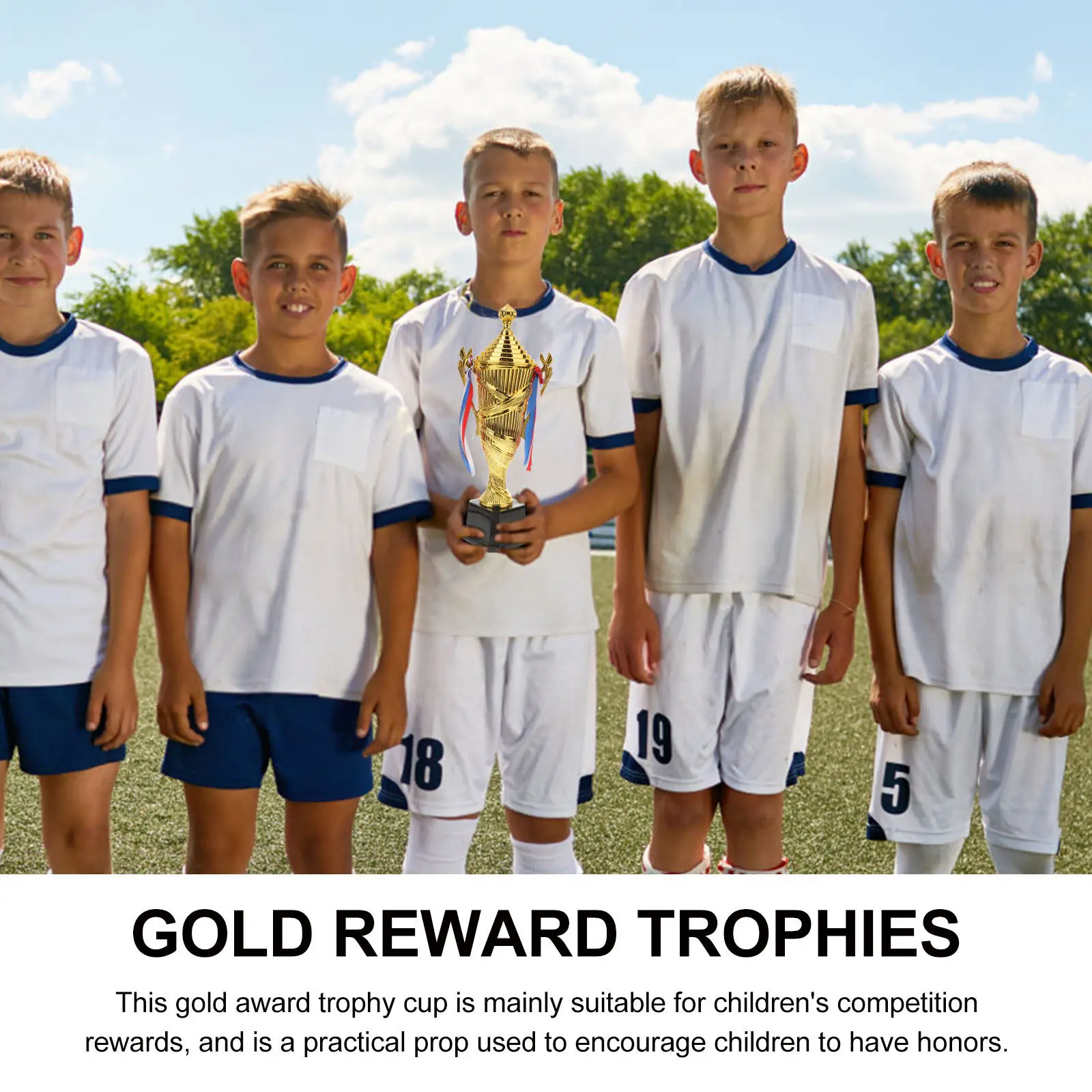 

Golden Plastic Award Trophy Cup for Adults Competition Prize Contest Reward Carnival Party Graduation Sports Tournament