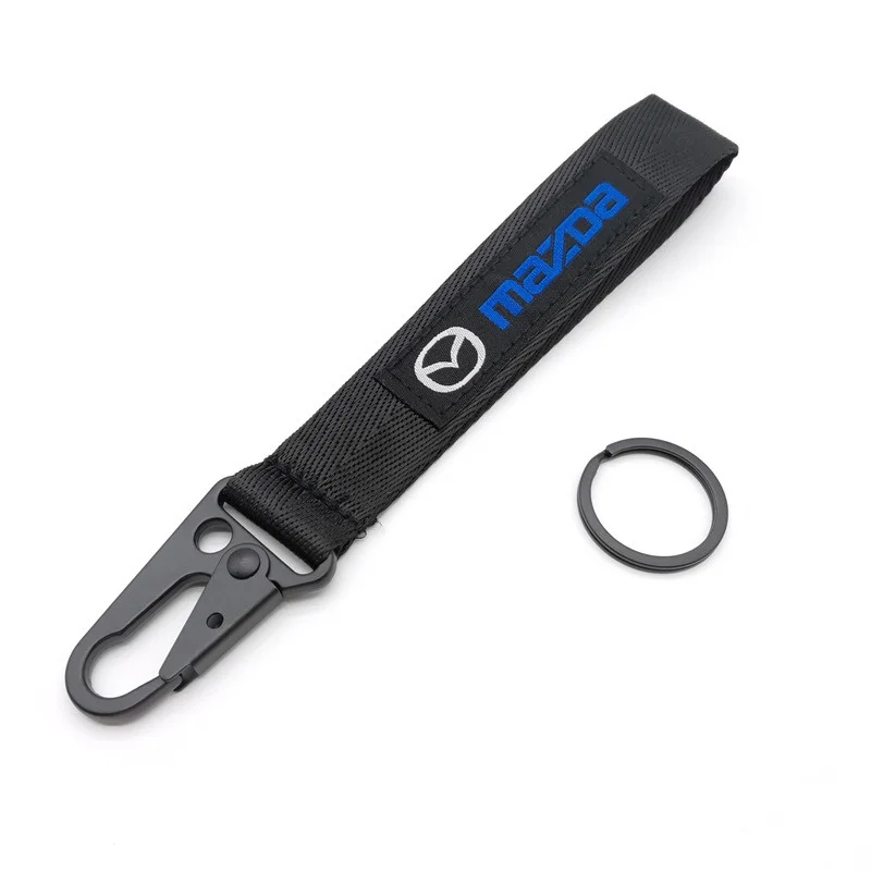 Car KeyRing Ribbon Lanyard KeyChain Key Holder Accessory For Mazda 2 3 5 6 BL BM GJ CX3 CX4 CX5 CX-5 CX8 KE KF CX7 CX9 MX5 CX30