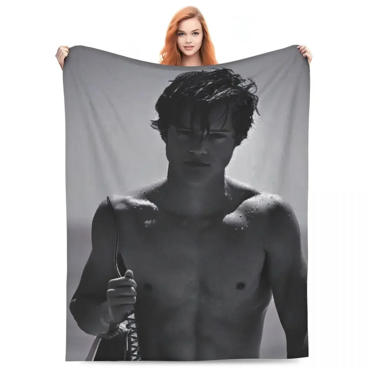 بطانية ناعمة للتخييم JJ Maybank - رودي بانكو رمي بطانية الفانيلا المفرش لغرفة المعيشة غطاء سرير أريكة جمالية