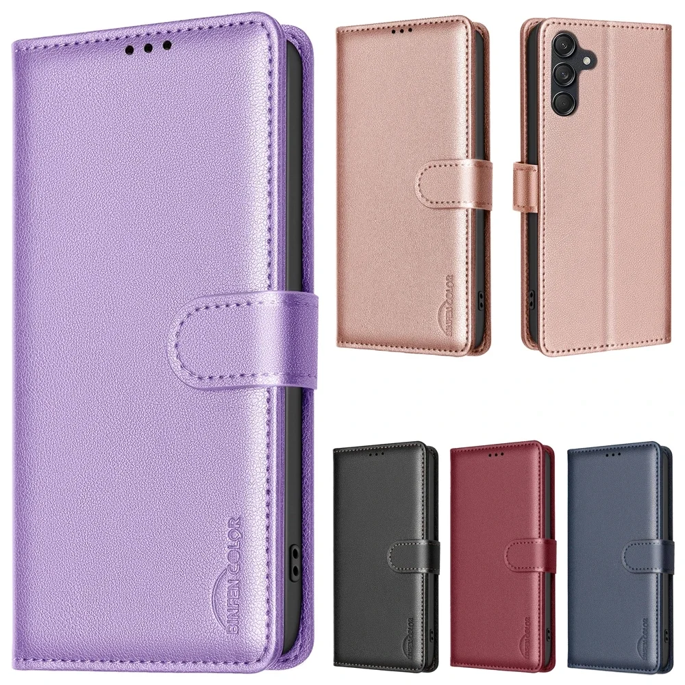 Anti-theft Wallet Flip Leather Case For Samsung Galaxy A06 A16 M55 A73 A55 A54 A53 A35 A34 A33 A32 A25 A24 A23 A15 A14 A13 Cover