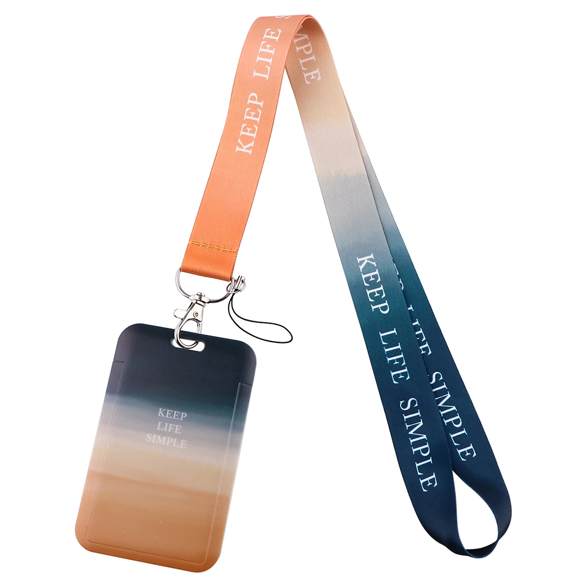 Keep Life Simple Neck Strap Keychain Lanyard Credit Card Holders Keycord Key Holder DIY Hanging Rope Phone Accessories