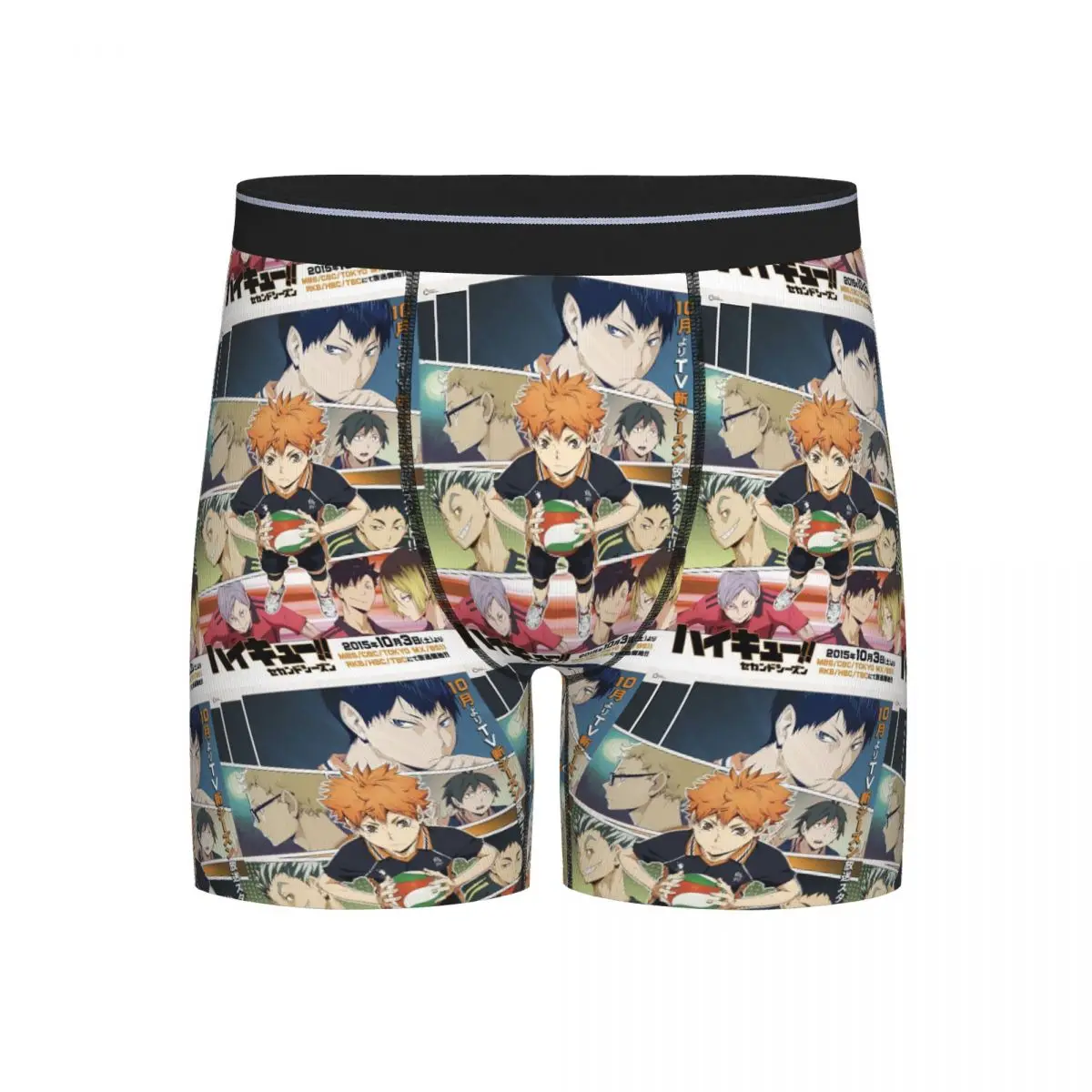 

Long Boxer Underpants Shorts Haikyuu Karasuno Panties Men Comfortable Underwear for Homme Man Boyfriend Gift