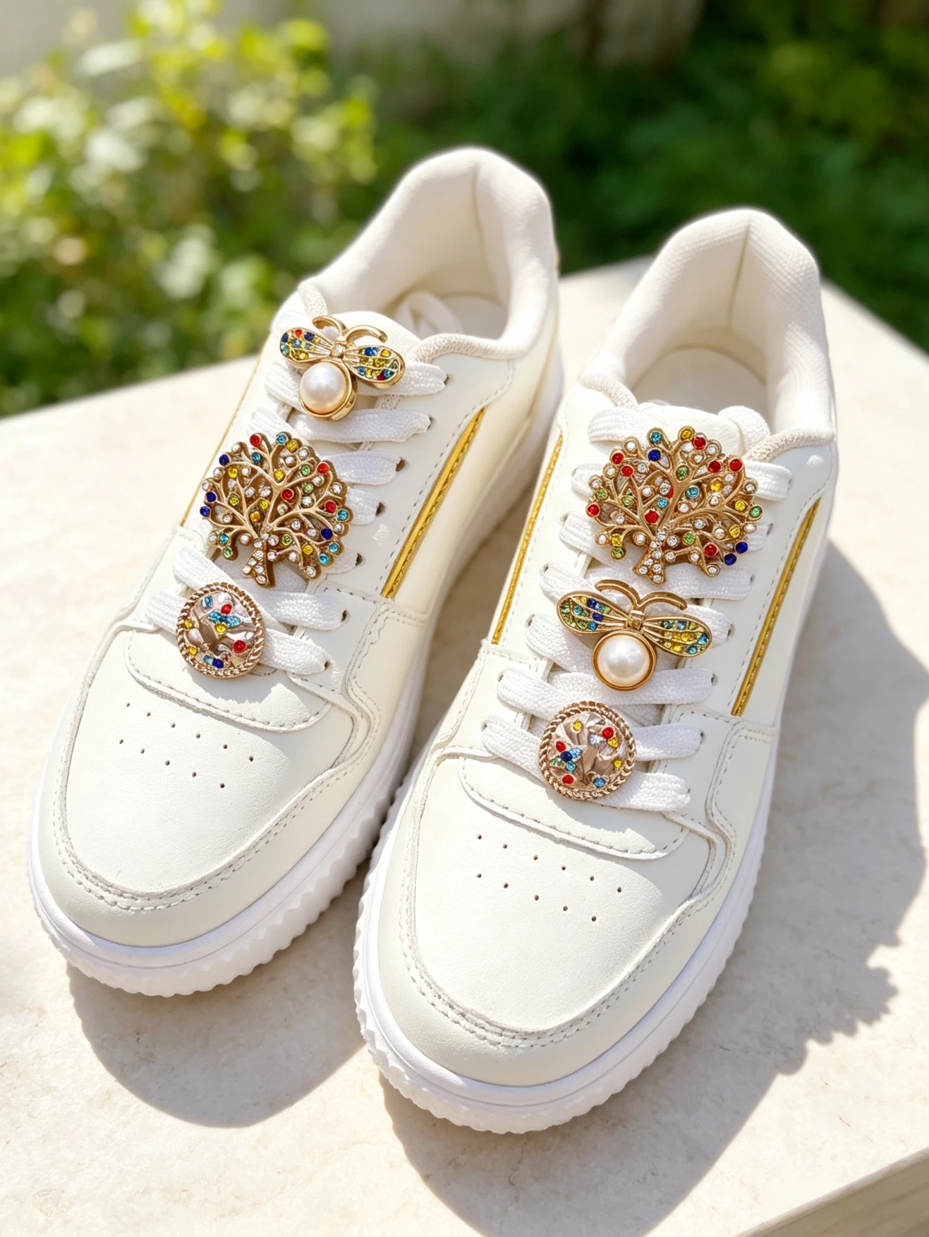 6-piece shoe decoration DIY casual shoe decoration - An interesting and versatile way to personalize your footwear