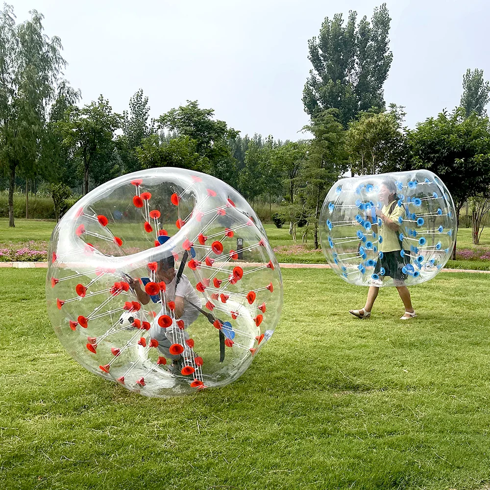 Pelota de fútbol inflable Zorb para niños y adultos, Burbuja de parachoques gigante, cuerpo de hámster humano