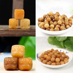 5pcs/Lot Natural Bodhi Tree Root Carved Loose Charm Beads Kitty/Lotus/Cheese/Honeypot Wooden Spacers DIY Jewelry Women Men Gifts
