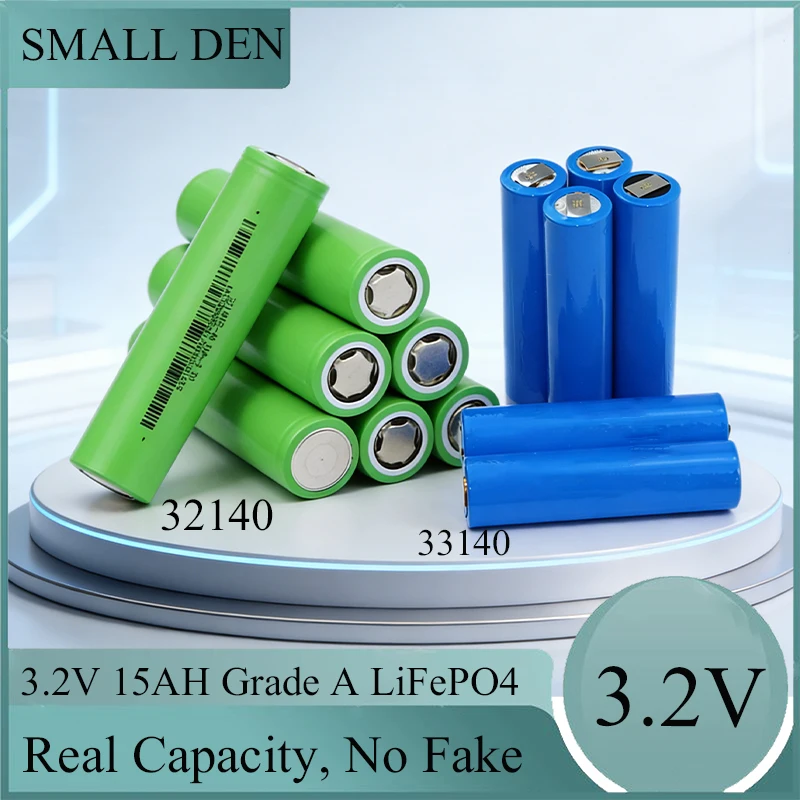 new High Quality 32140 33140 3.2V 15Ah LiFePO4 Battery Cell Stable Performance Long Cycle Life Rechargeable Battery
