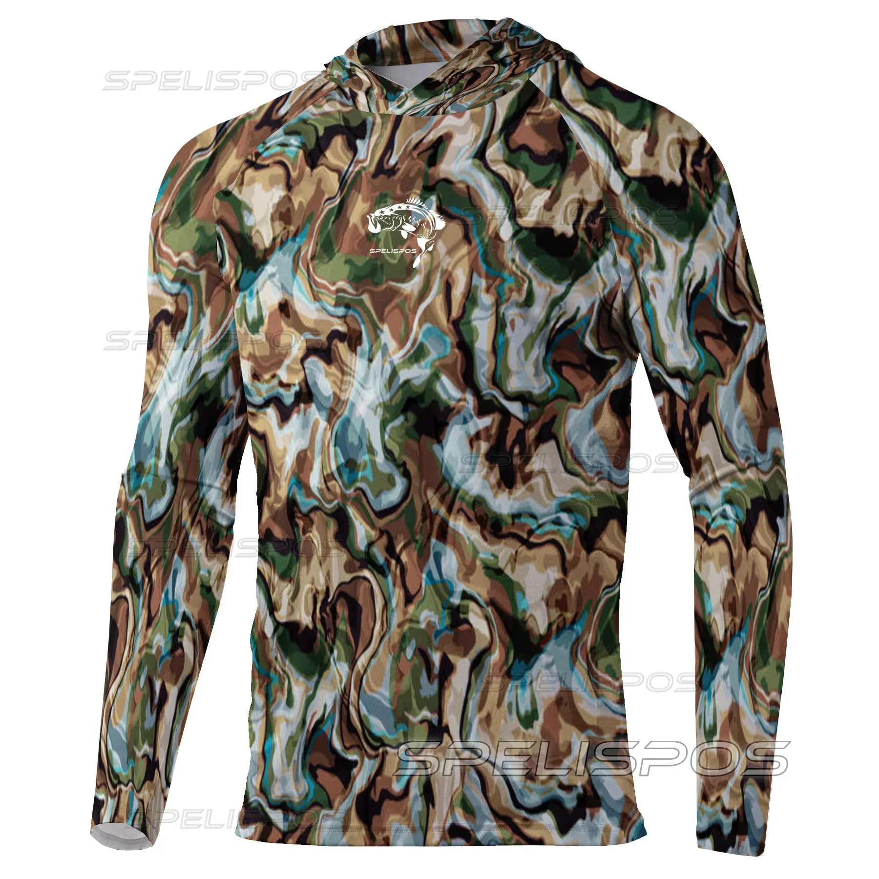 Fishing Shirts UPF 50+ Anti-UV Yacht Sea Fish Hoodies Maillot Beach Gear Lightweight Breathable Angling Tops Wear Running Hood