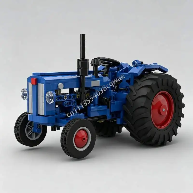 681PCS Power Tractor Model MOC Building Blocks DIY Creative Assembly Farm Vehicle Puzzle Educational Toy Collection Display Gift