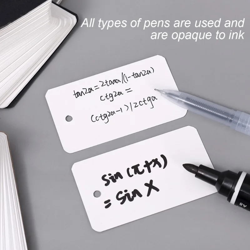 Blank Index Card with Ring Portable Pocket Memo Pads 150sheets Blank Study Notepads for Memory Learning Studying Office Supplies