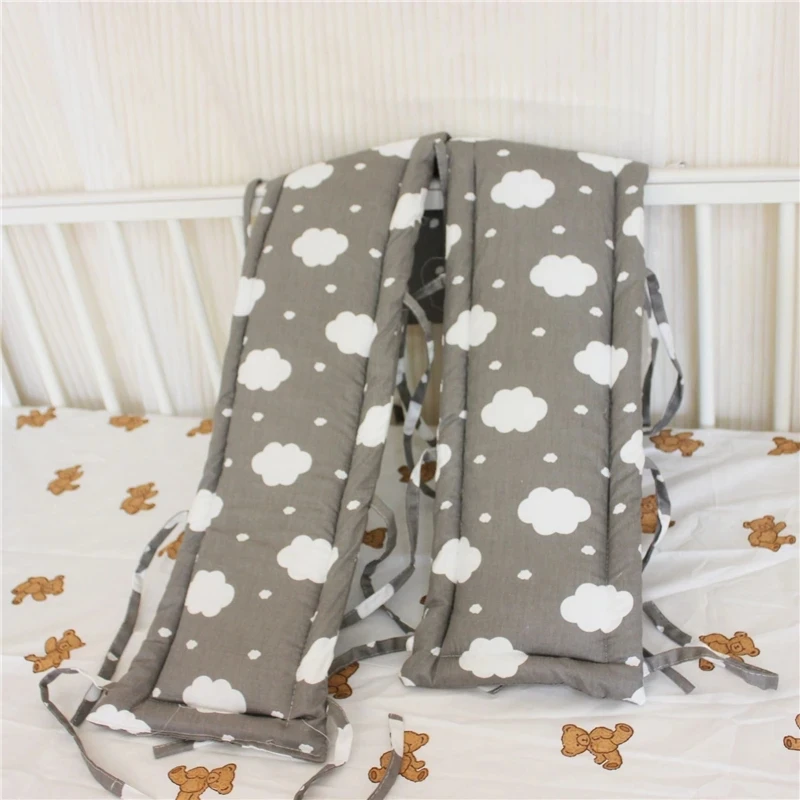 Ins Style Children Spliced ​​Bed Soft Wrapping Edges Baby Cotton Anti-collision Protective Bed Bumper Newborn Universal Bumper