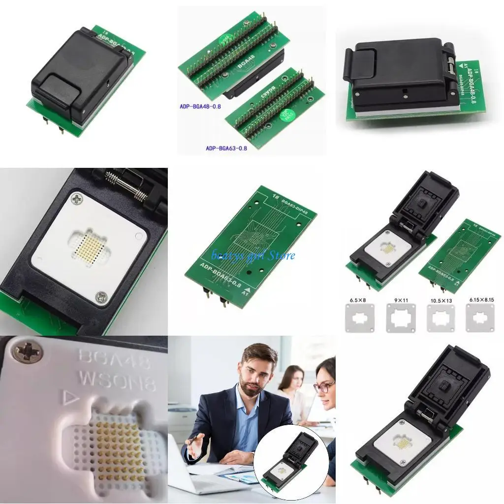 

C7AB Upgraded for T76 Programmer with BGA48 BGA63 D1P48 Advanced Chip Burning Adapter