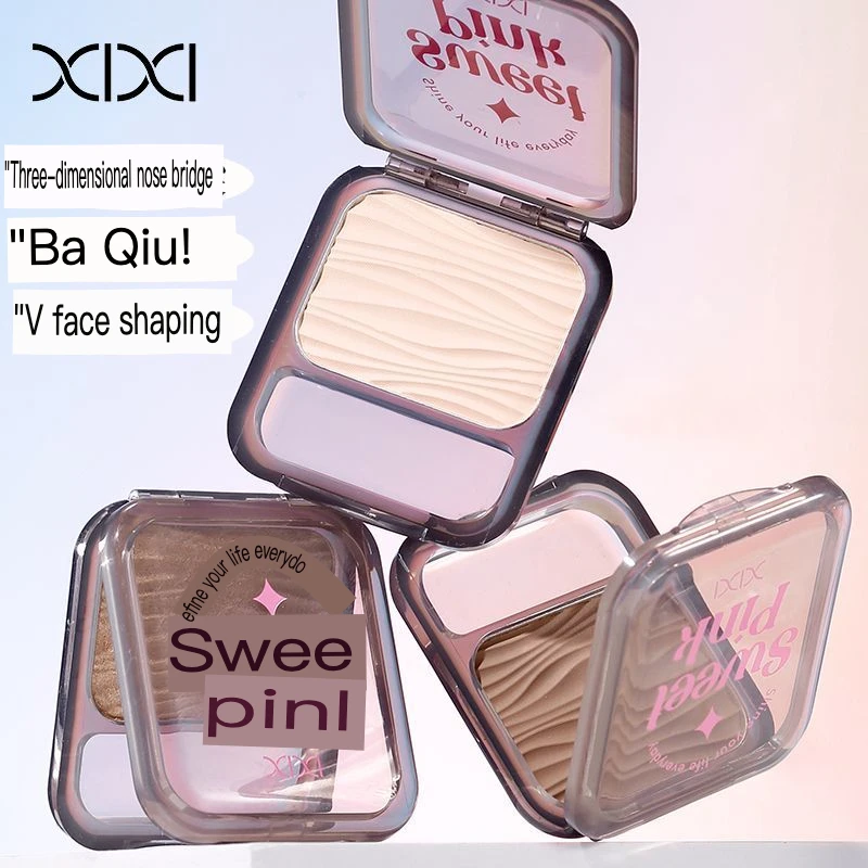 XIXI أحادية اللون الكنتوري القرص مجموعة الطبيعية ثلاثية الأبعاد ماتي الظل مسحوق كريم الأنف الظل اشراق عالية القرص